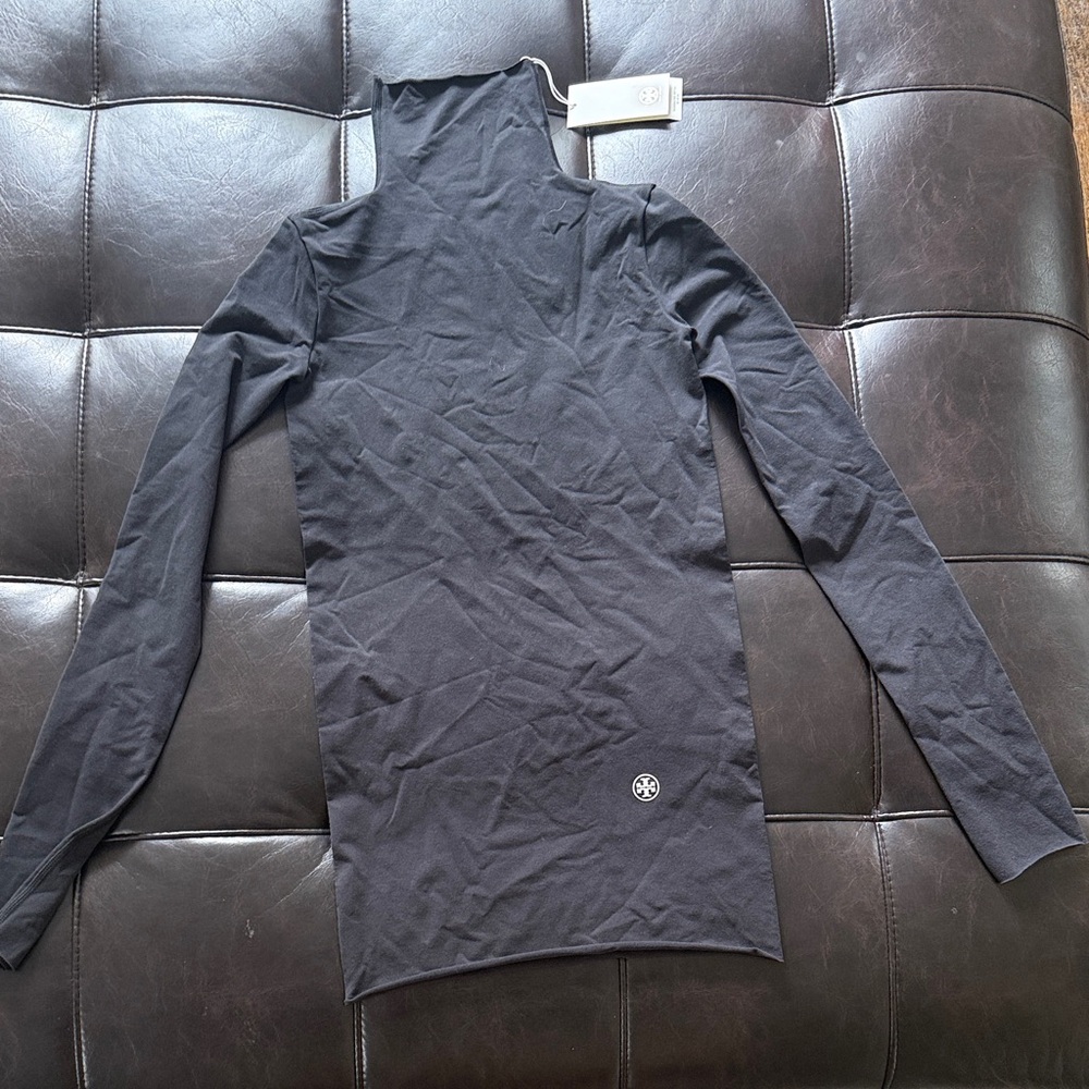 Tory Burch Black Turtleneck Top